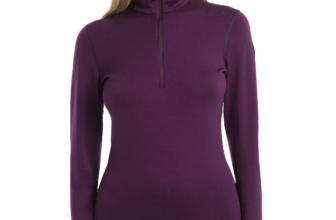 Merino 260 Tech Thermo-Langarmshirt mit halblangem Reißverschluss Damen