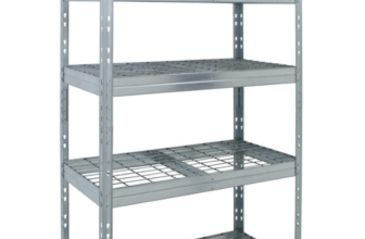 Outdoor-Weitspannregal mit Gitterböden