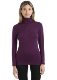 Merino 260 Tech Thermo-Langarmshirt mit halblangem Reißverschluss Damen